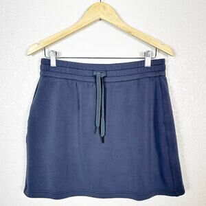 SPANX Womens AirEssentials Travel Athleisure Skort in Navy Blue Size Small